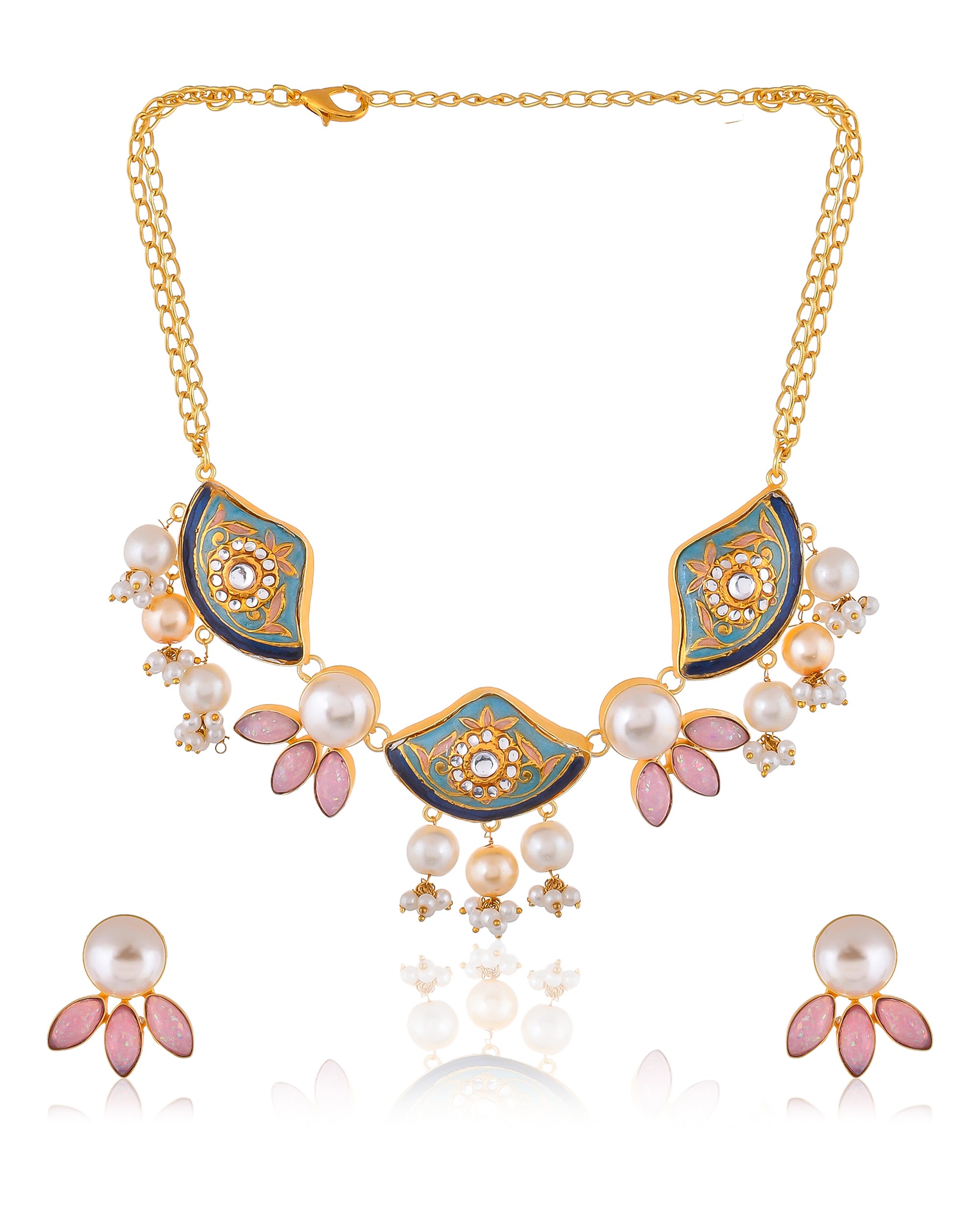 ETHENIC MEENAKARI NECKLACE